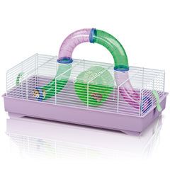Imac - Cage For Hamster Play time White-Lilac 58x31x18.5cm - zoofast-shop