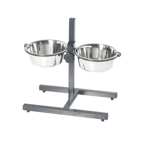 Imac - Bowl Stand 21cm With 2 Stainless Steel Bowls - zoofast-shop