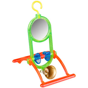 Flamingo – Toy For Budgies Mirror and Bell