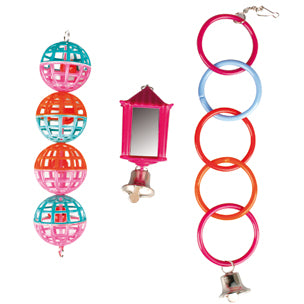 Flamingo – Parakeet Toy Ring Balls Lantern 25cm