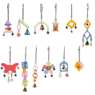 Flamingo – Bird Toy Cage Hanger Acryl-Mini Ass. Colours