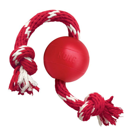 KONG - Ball With Rope - zoofast-shop