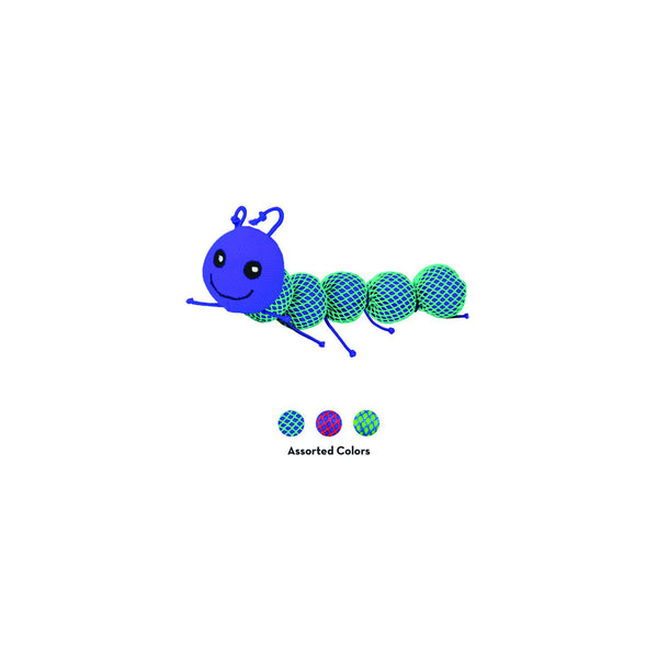 Kong – Cat Nibble Critter Catnipillar Assorted Colours