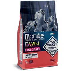 Monge BWild Low Grain – Deer All Breeds Puppy & Junior