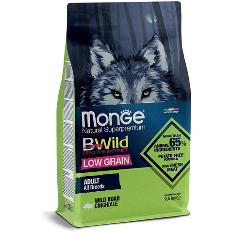 Monge BWild Low Grain – Wild Boar All Breeds Adult