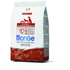 Monge – Monoprotein All Breeds Puppy & Junior Lamb and Rice