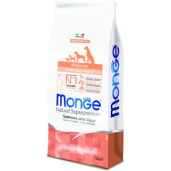 Monge – Monoprotein All Breeds Puppy & Junior Salmon and Rice