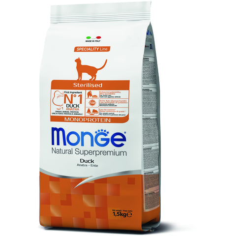 Monge – Monoprotein Sterilised Cat Duck