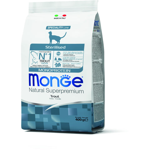 Monge – Monoprotein Sterilised Cat Trout
