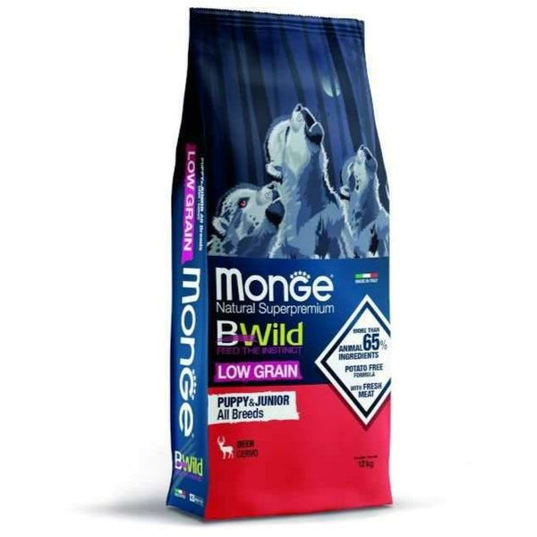 Monge BWild Low Grain – Deer All Breeds Puppy & Junior