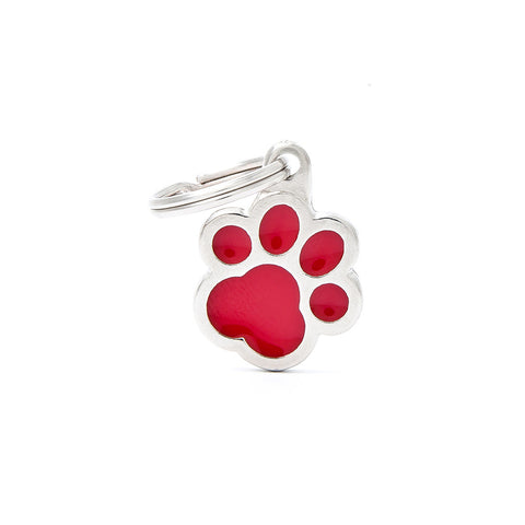 My Family - Classic Red Paw ID Tag