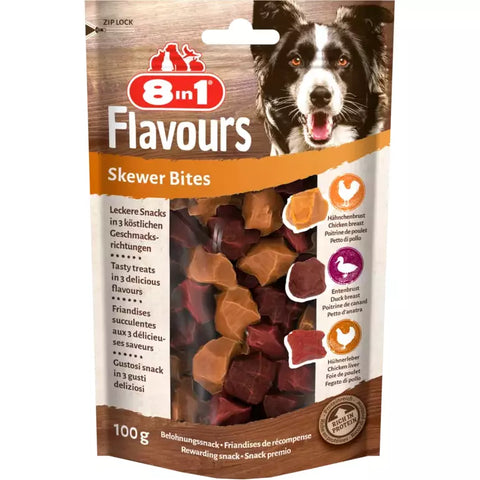 8in1 - Flavours Skewers Bites 100g