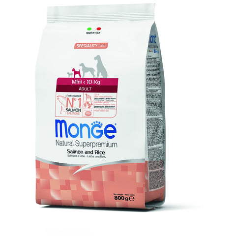Monge – Mini Adult Monoprotein Salmon and Rice