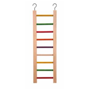 Imac – Wooden Cockatiel 9-Rungs-Ladder Bird Toy