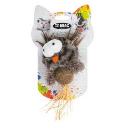 Imac – Owl With Catnip Ball Dog Toy