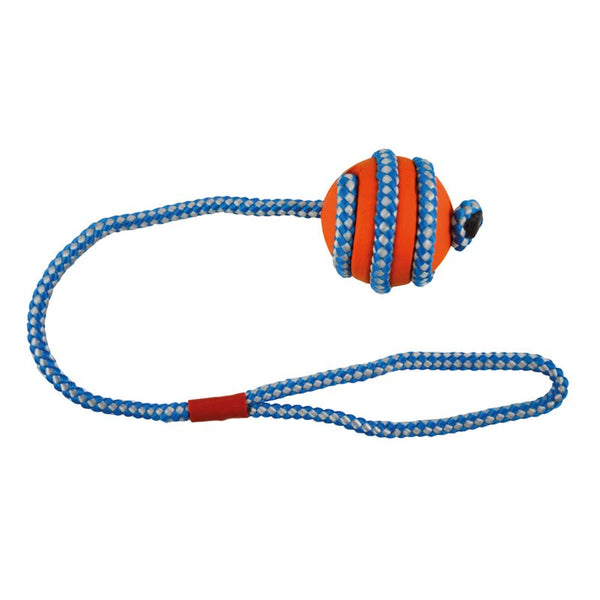 Imac - Toy For Dogs Rubber Ball With Rope 5cm